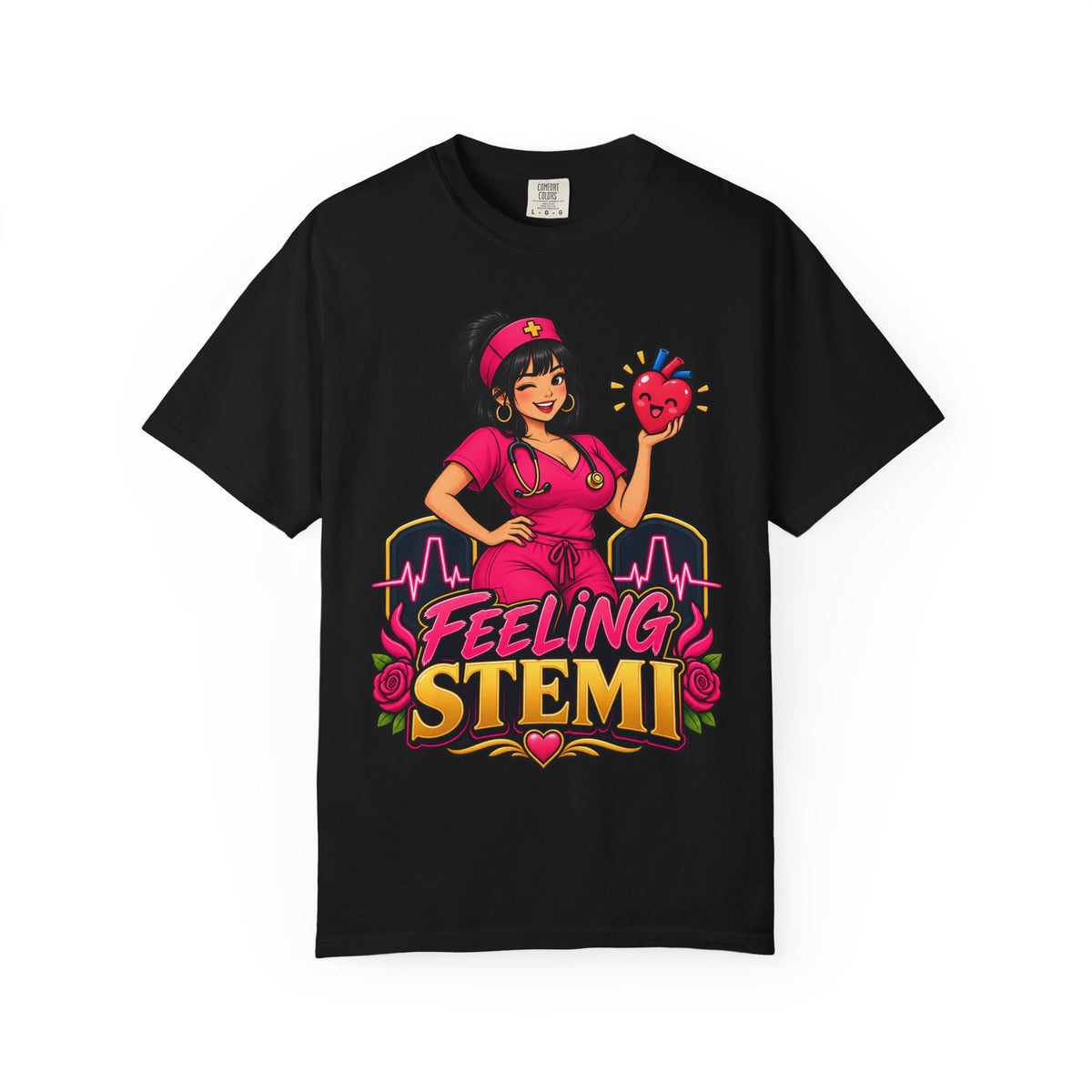 Feeling STEMI Cardiac Nurse Comfort Colors T-Shirt