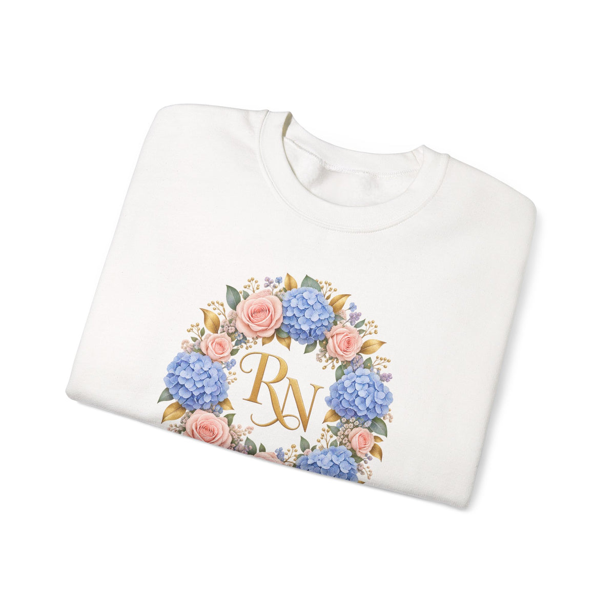 Hydrangea Wreath RN Crewneck Sweatshirt