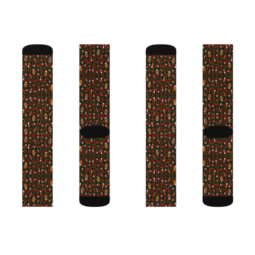 Christmas Plaid Nurse Socks