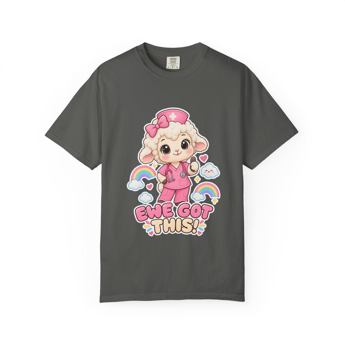 Ewe Got This Lamb Peds Nurse Pink Comfort Colors T-Shirt