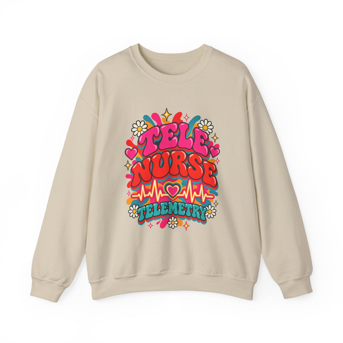 Tele Nurse Telemetry Crewneck Sweatshirt