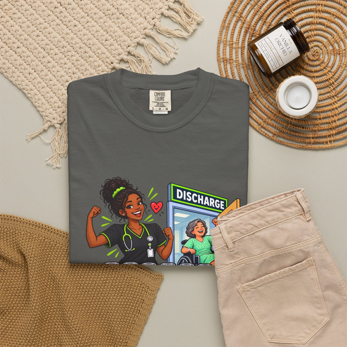 4 Shifts 6 Energy Drinks 1 Discharge Nurse Comfort Colors T-Shirt