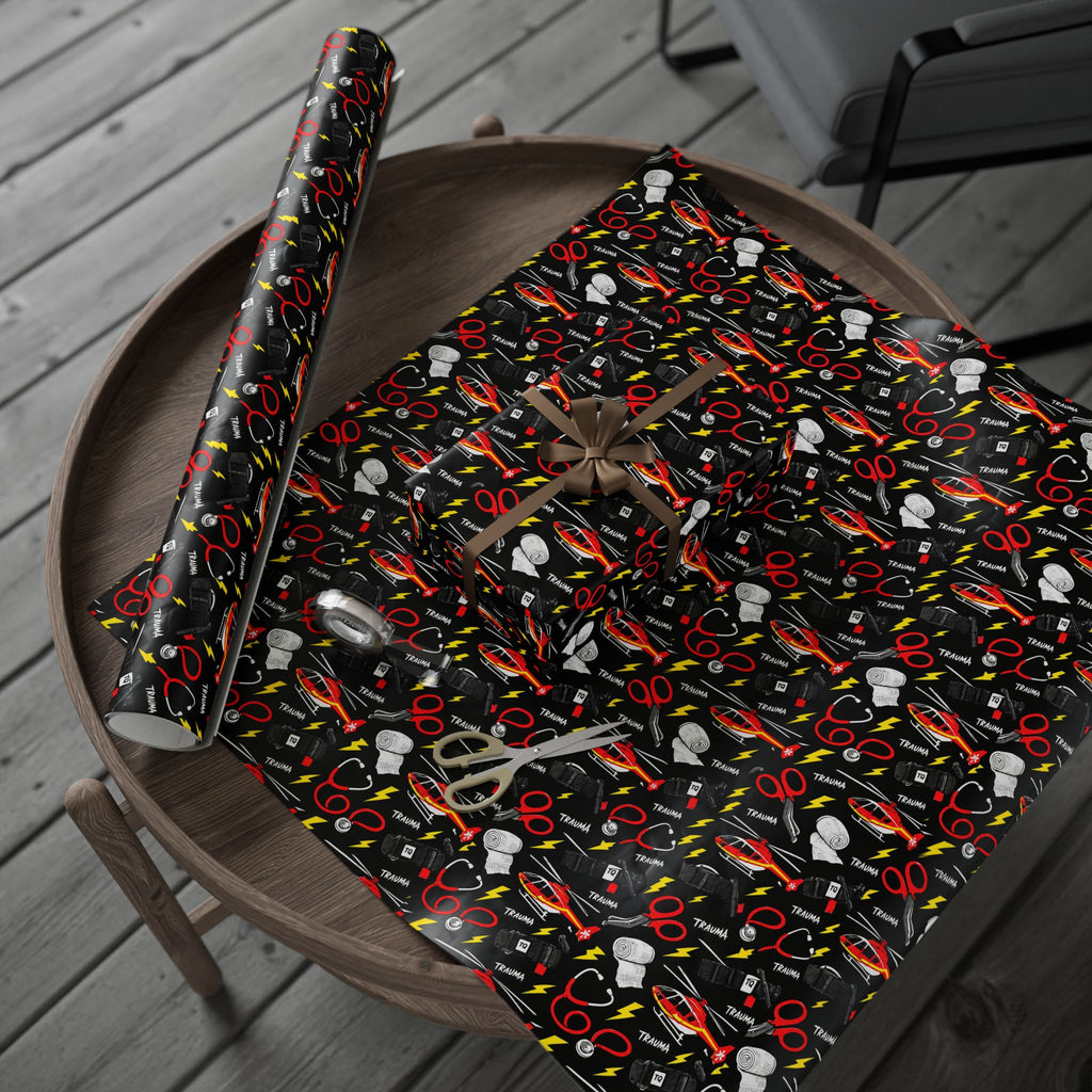 Trauma ICU Nurse Wrapping Paper Year Round