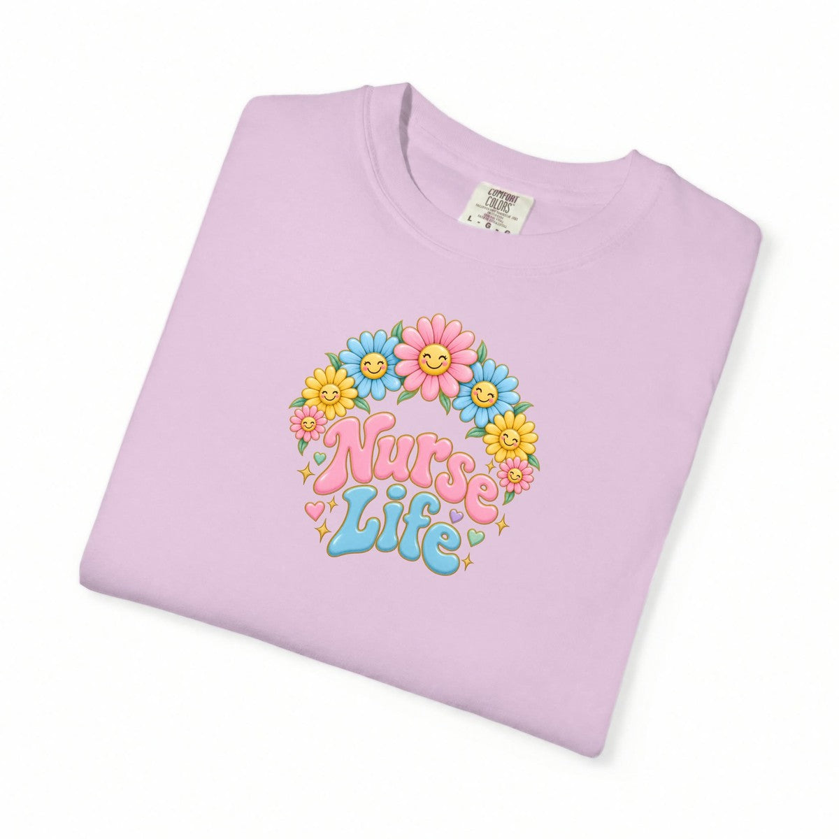Nurse Life Daisies Tee
