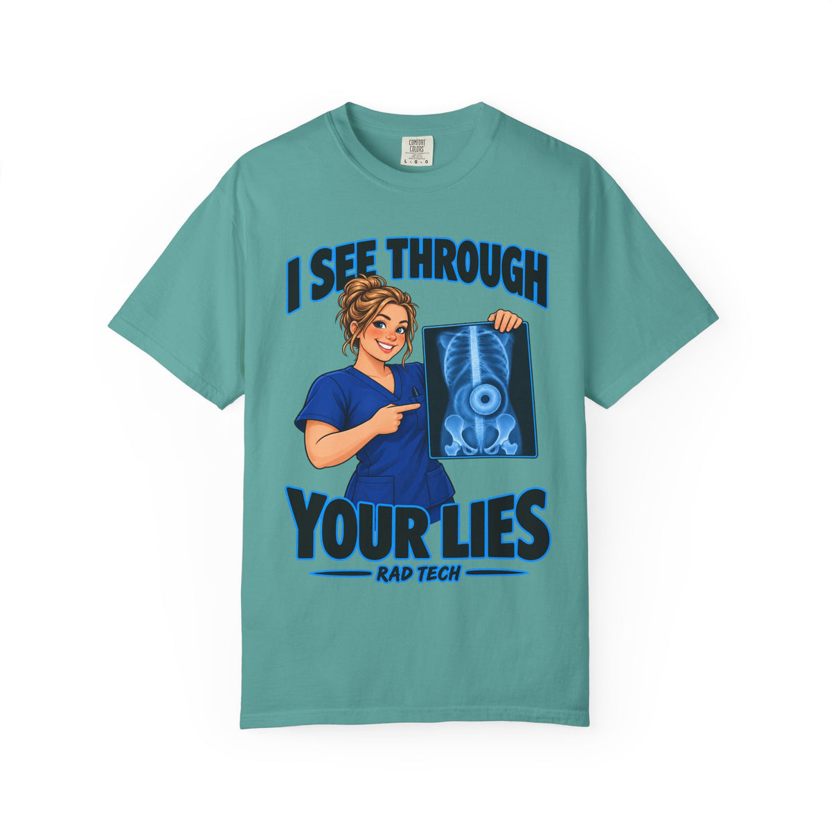 I See Through Your Lies Women's Rad Tech Tee