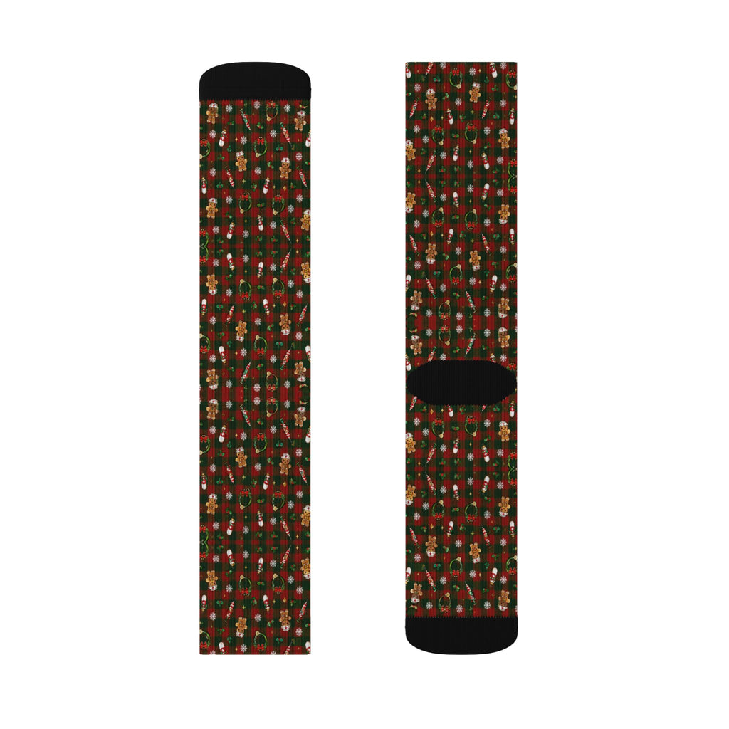 Christmas Plaid Nurse Socks