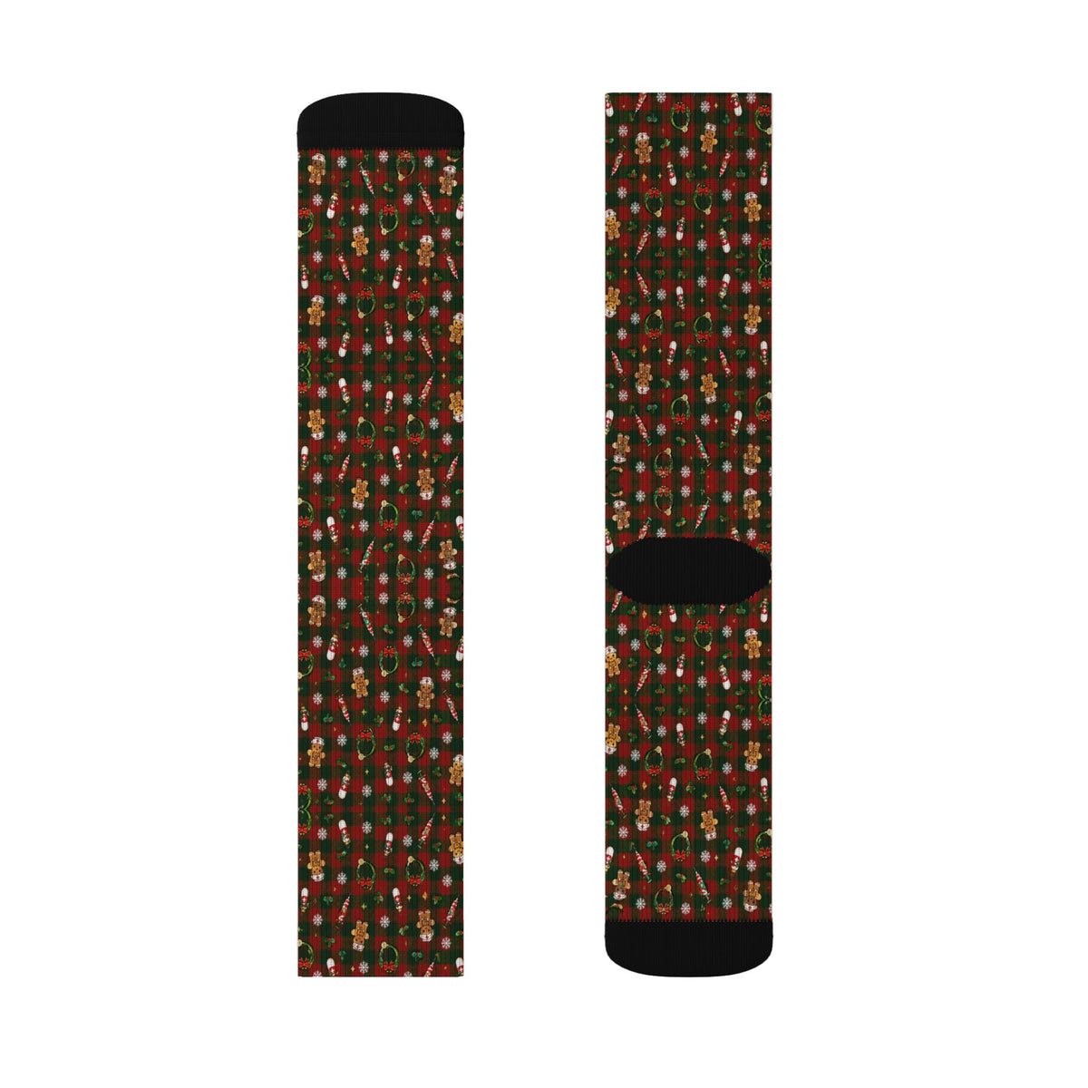 Christmas Plaid Nurse Socks