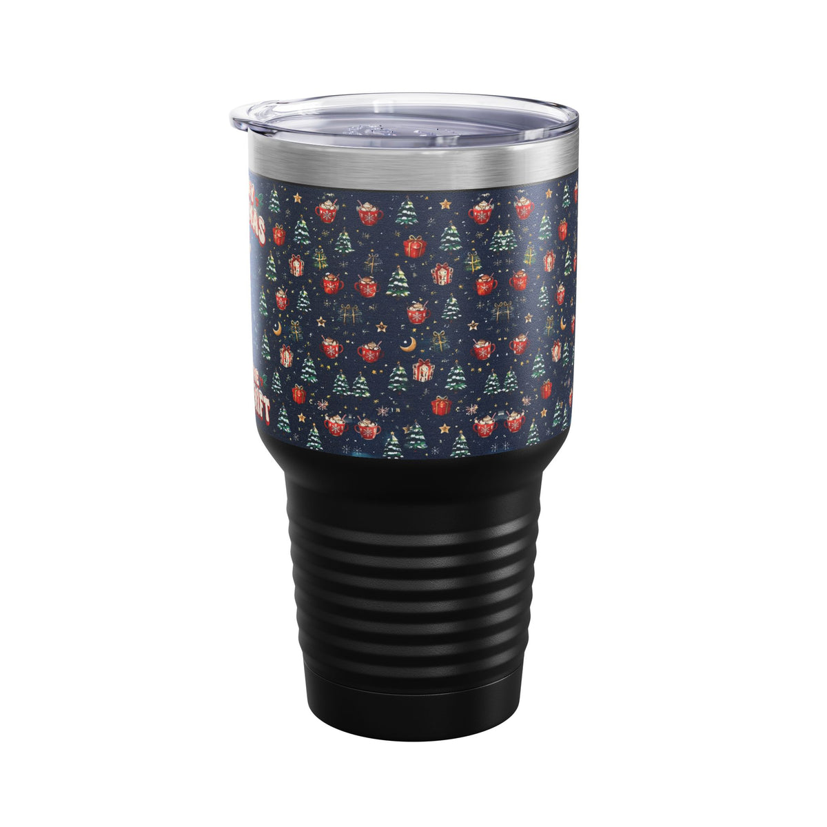 Merry Christmas From the Night Shift Skeleton Nurse 30oz Tundra Tumbler