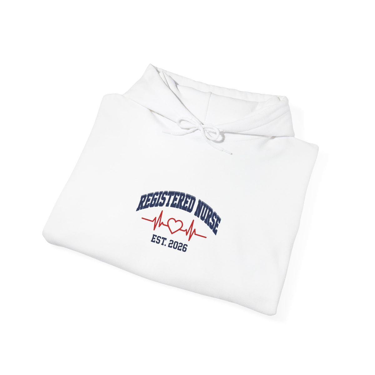 Registered Nurse Est. 2026 Varsity Heartbeat Hoodie