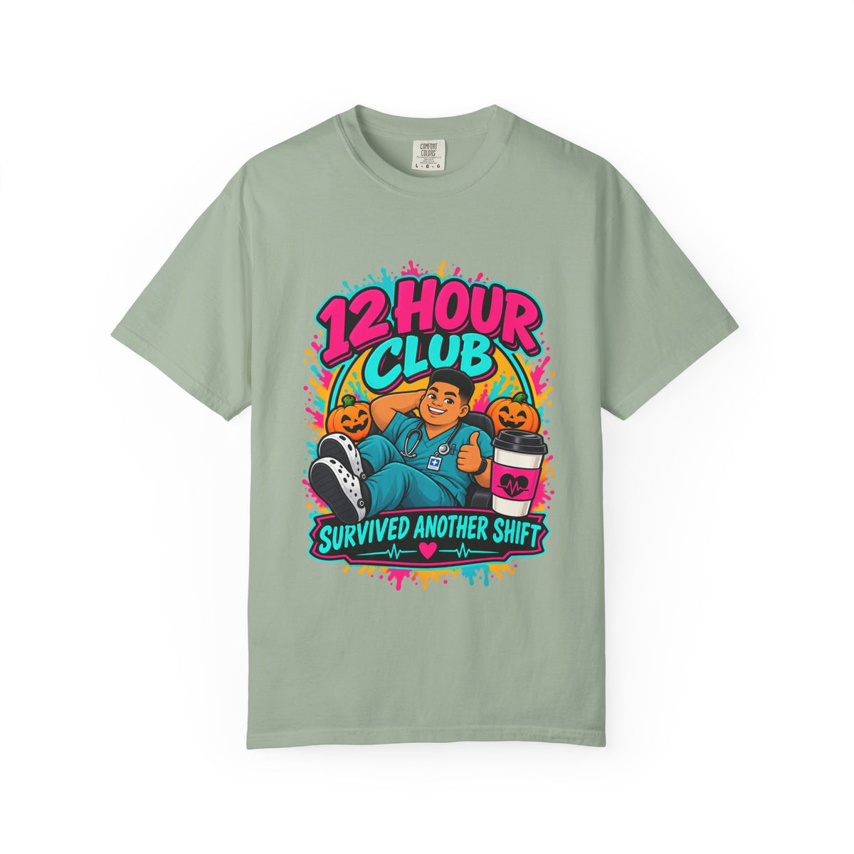 Crew Night Shift Halloween Male Nurse Tee