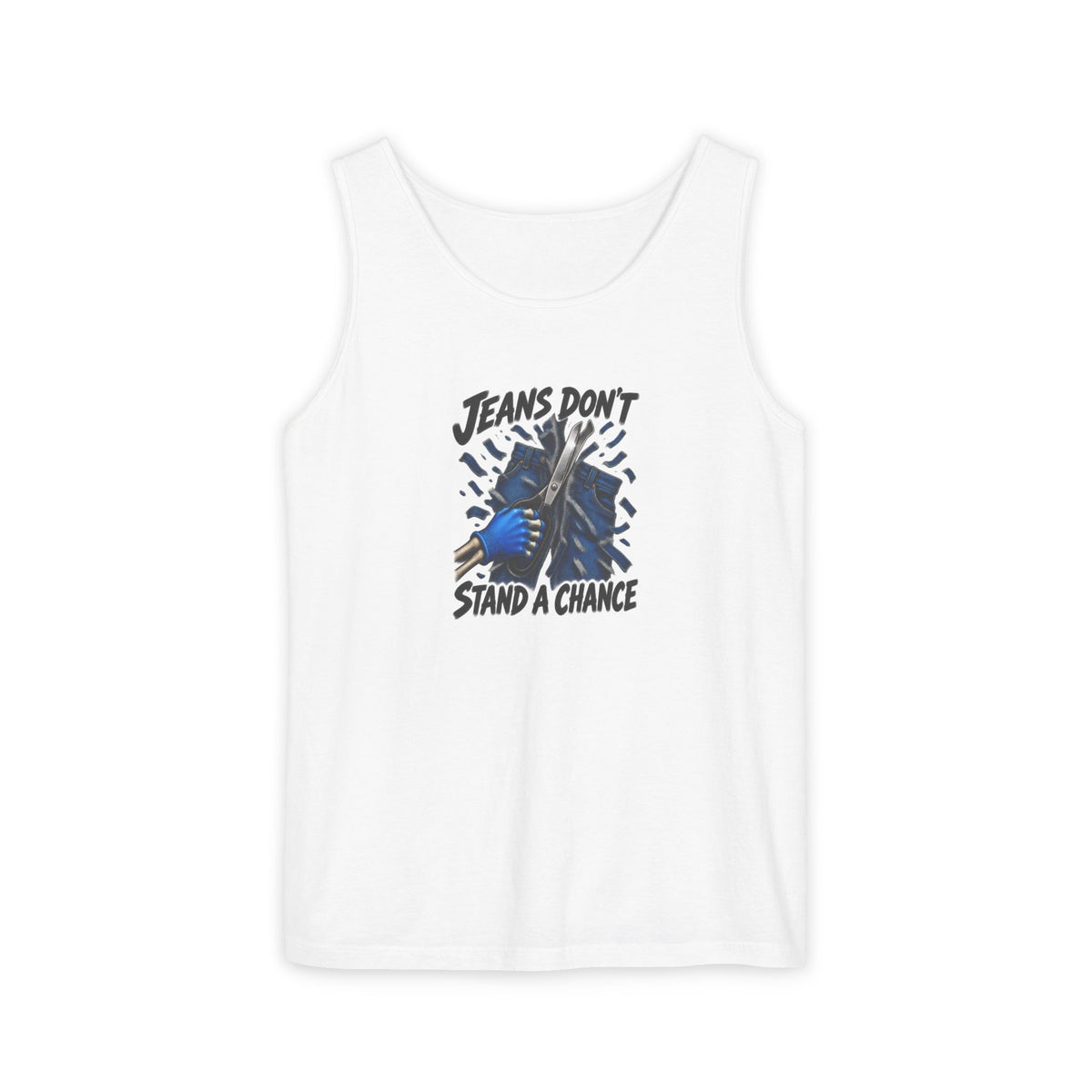 Jeans Don't Stand a Chance Skeleton ER Nurse Comfort Colors Tank Top