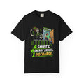 4 Shifts 6 Energy Drinks 1 Discharge Skeleton Nurse Comfort Colors T-Shirt