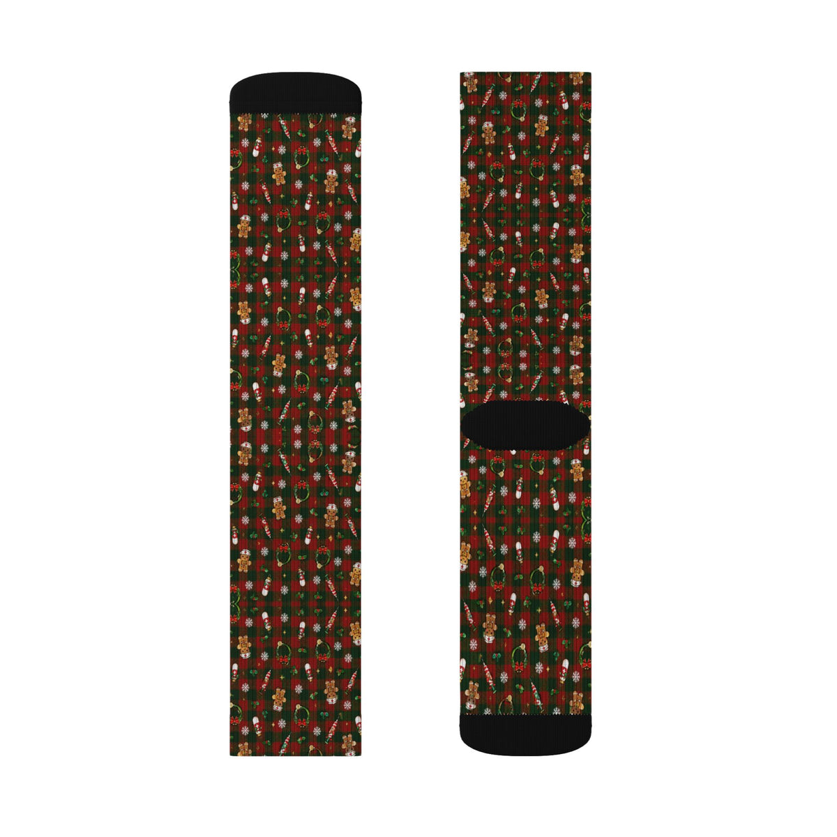 Christmas Plaid Nurse Socks