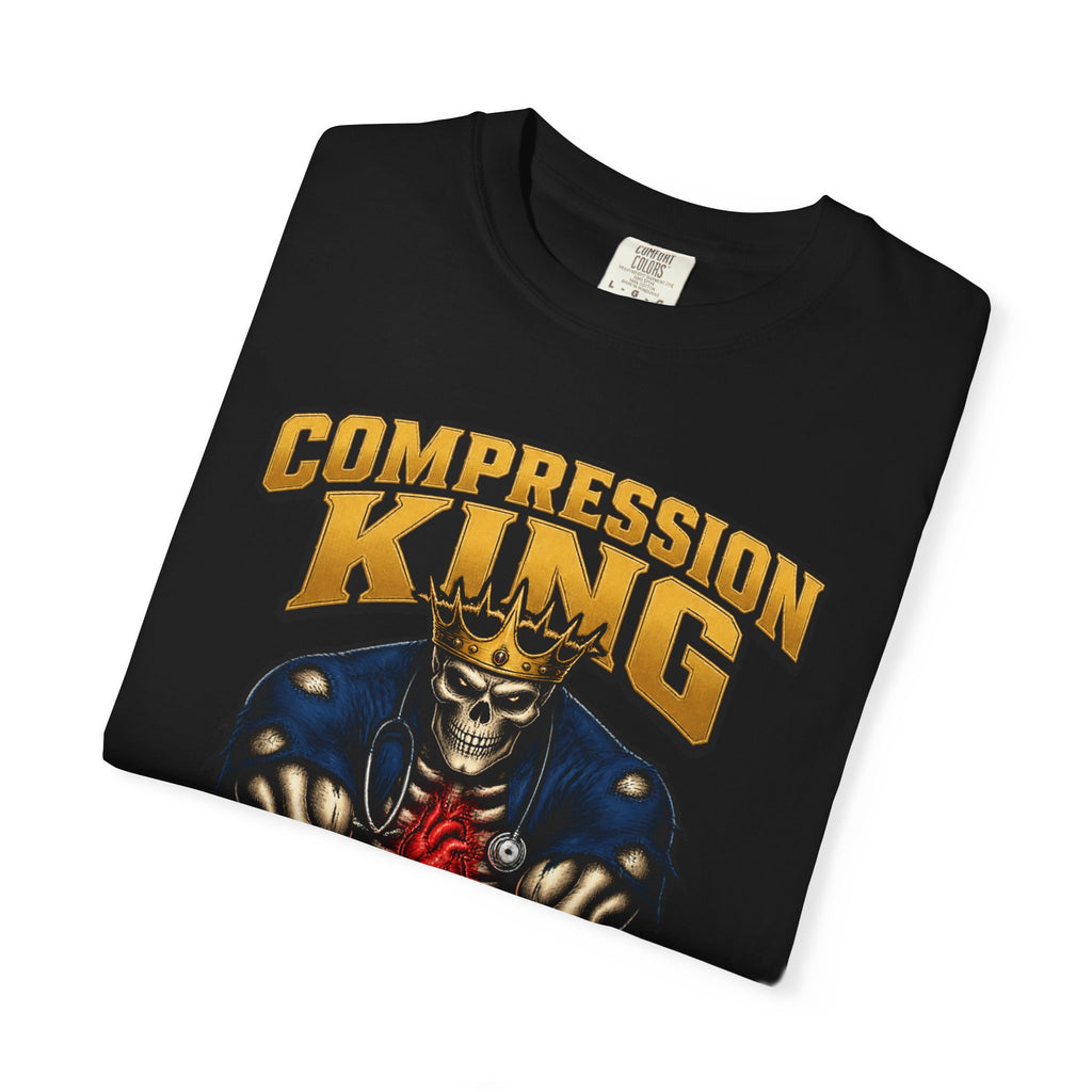 Compression King CPR Skeleton Nurse Comfort Colors T-Shirt