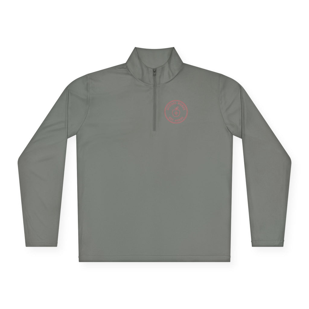 School Nurse Minimal Vintage Badge Quarter-Zip Pullover