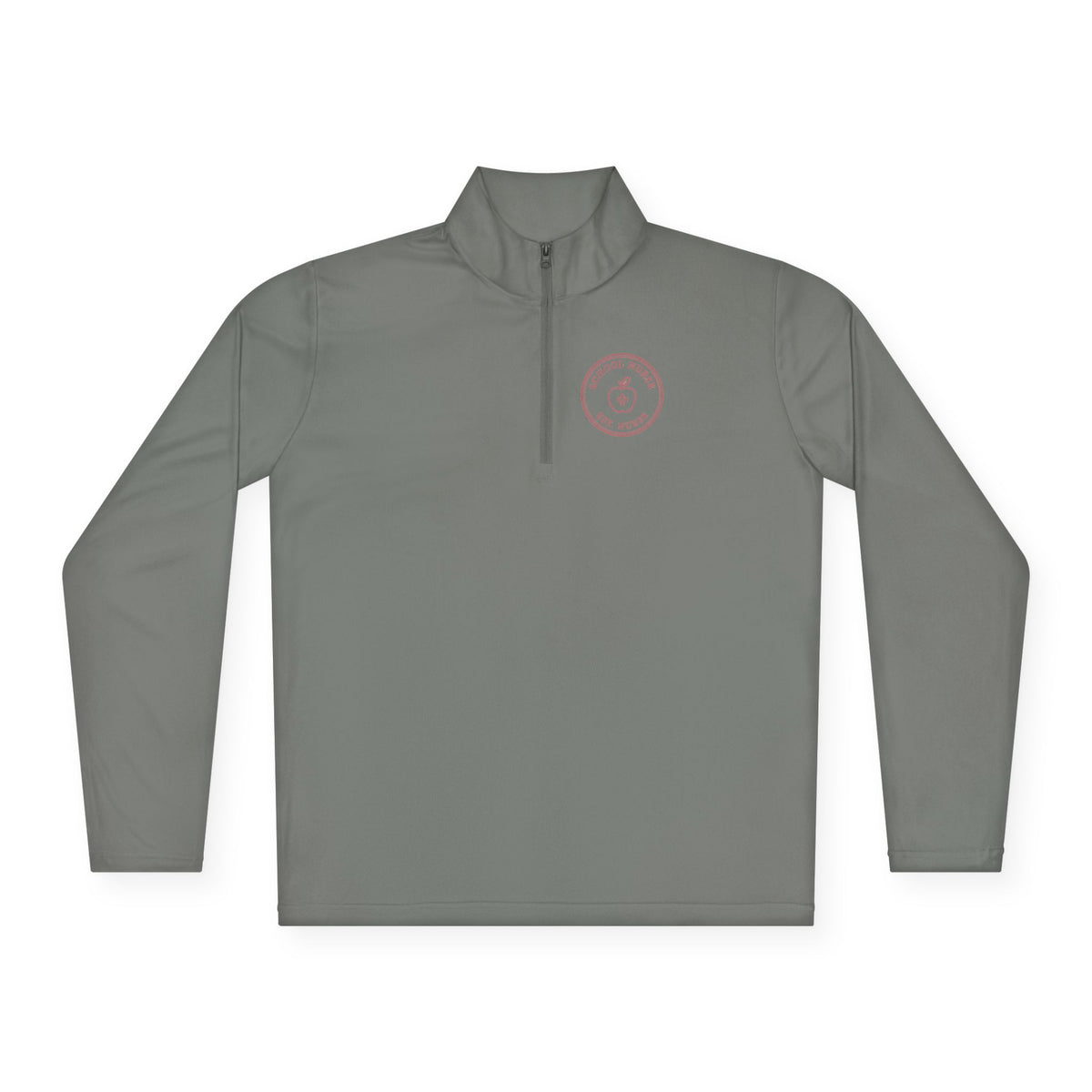 School Nurse Minimal Vintage Badge Quarter-Zip Pullover
