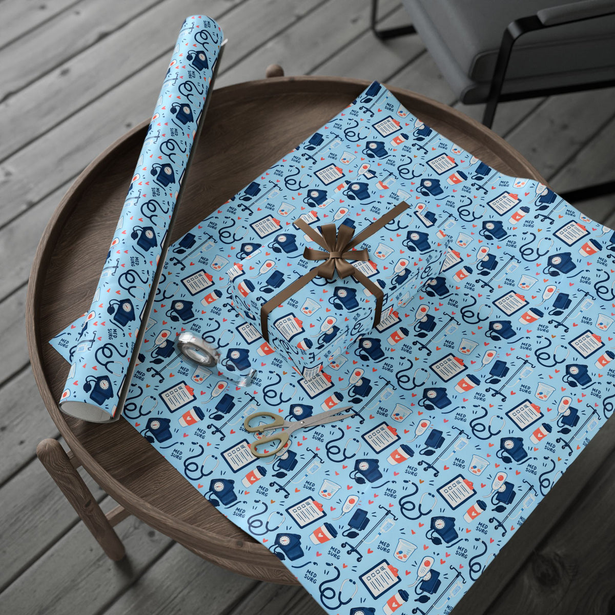 Med Surg Nurse Wrapping Paper Year Round