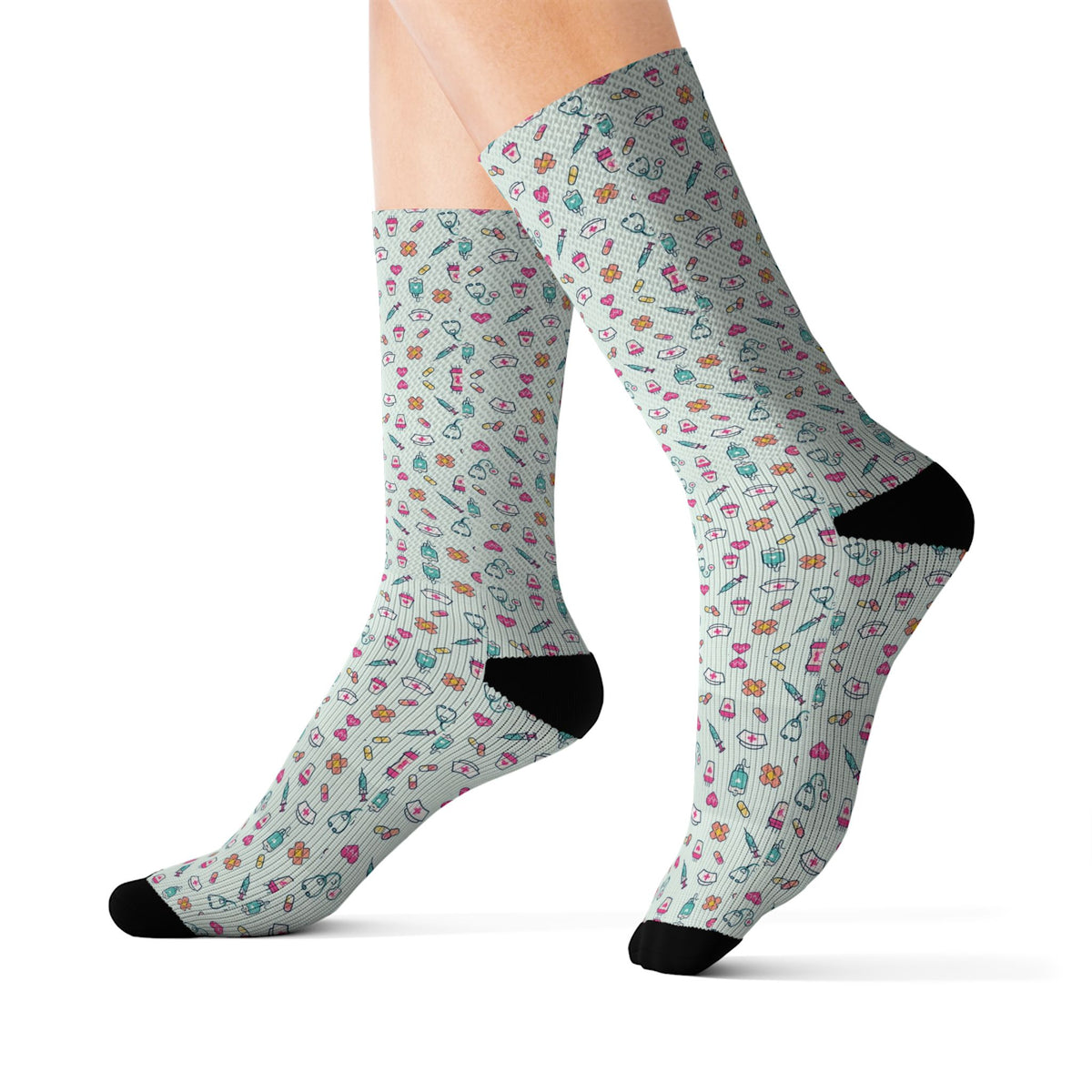 Nurse Life Doodle Nurse Socks