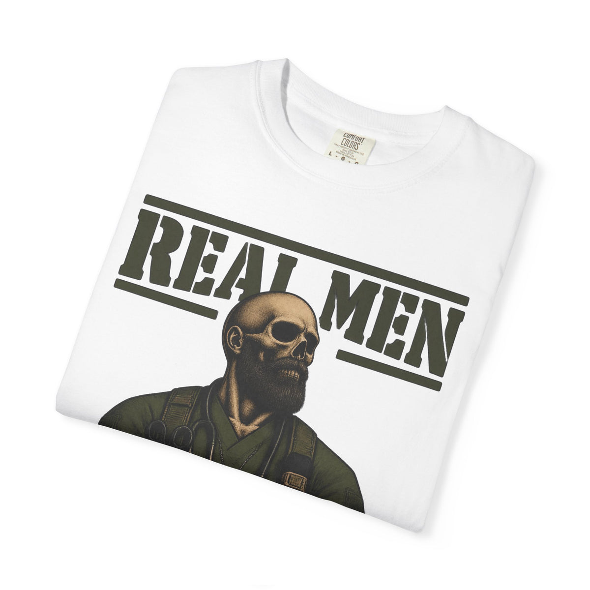 Real Men Wear Scrubs Murse Skeleton Nurse Comfort Colors T-Shirt