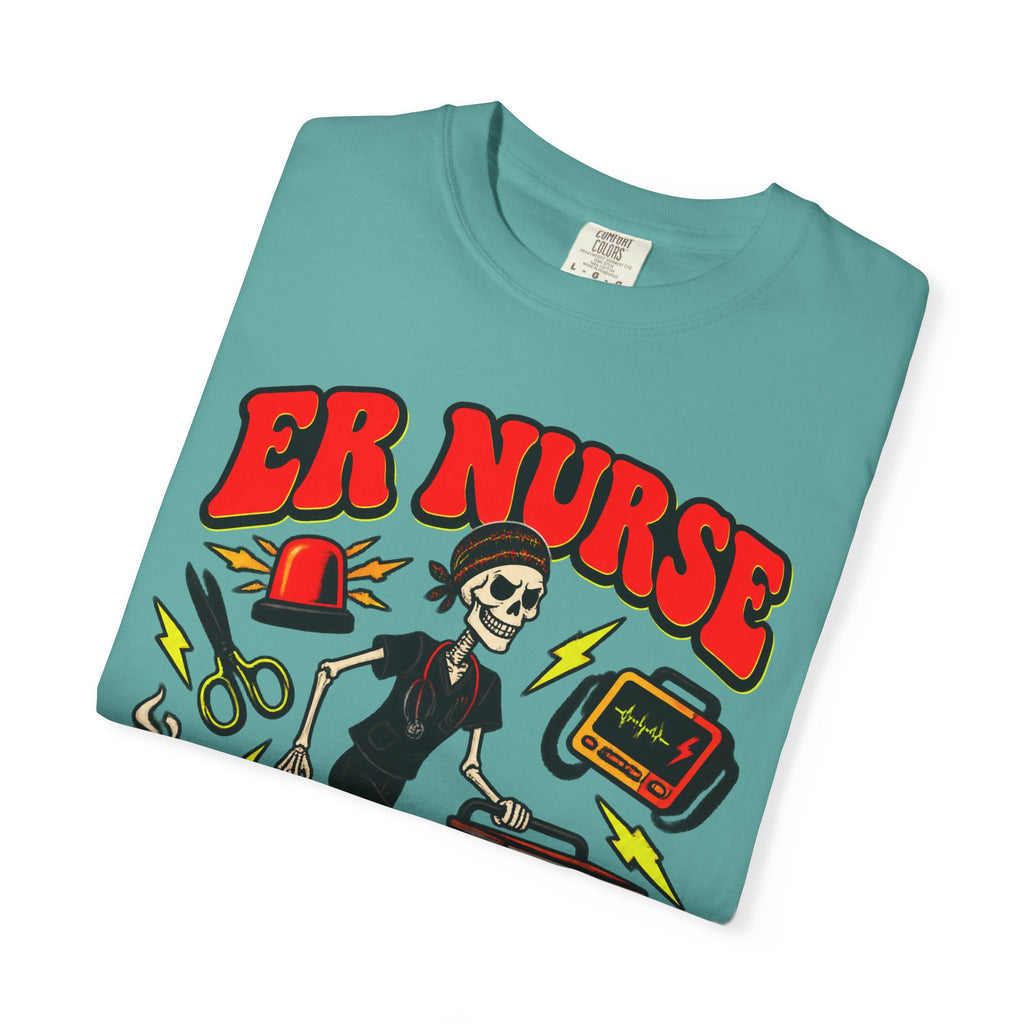 ER Nurse I've Seen Things Skinny Skeleton Comfort Colors T-Shirt