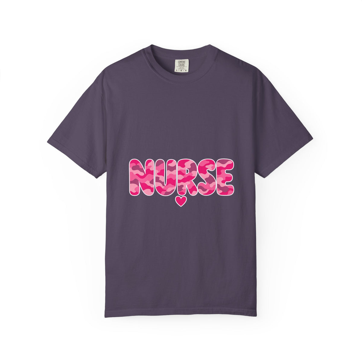 Nurse Pink Camo Comfort Colors T-Shirt