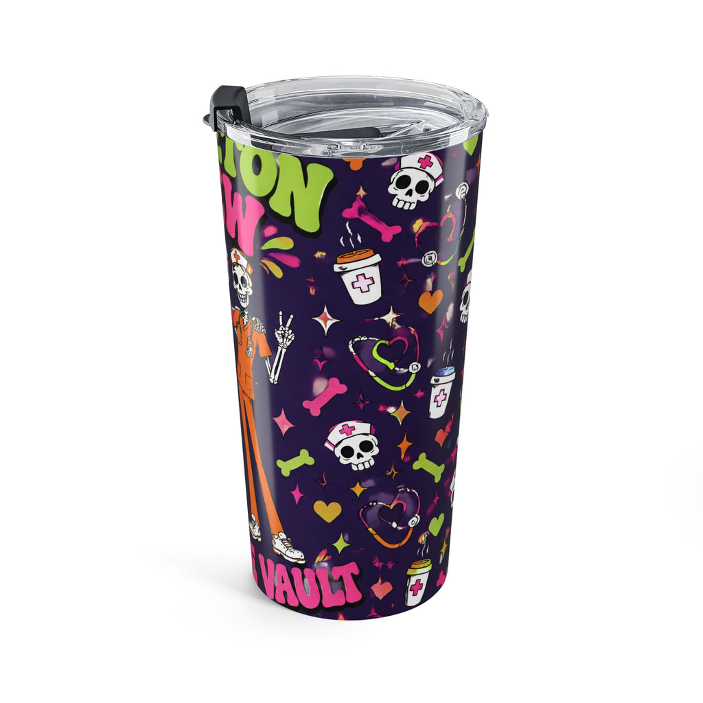 Skeleton Crew Skinny Skeleton Nurses 20oz Skinny Tumbler