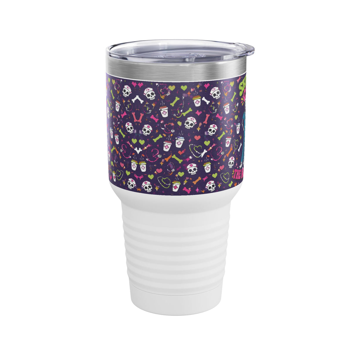 Skeleton Crew Skinny Skeleton Nurses 30oz Tundra Tumbler