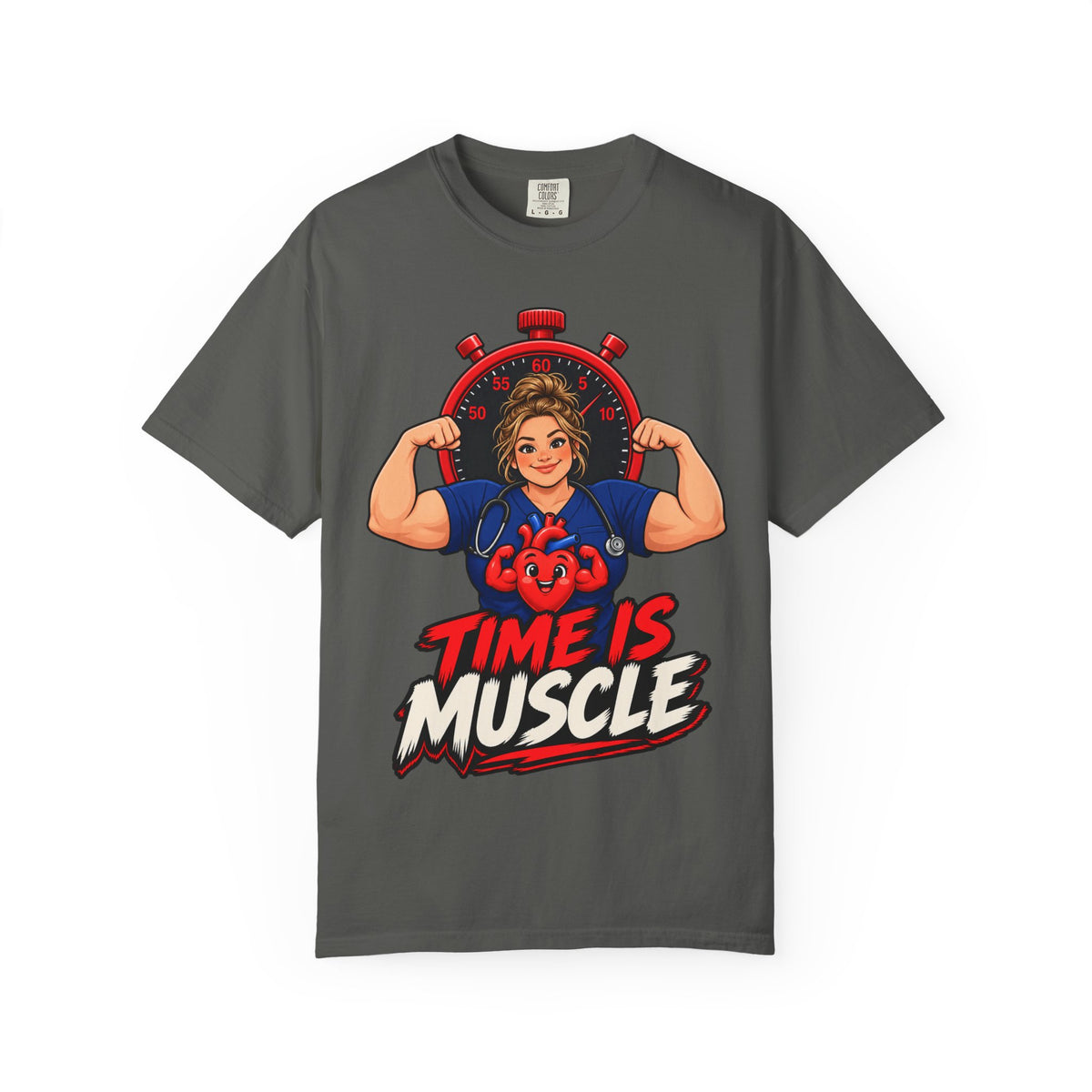 Time Is Muscle Cardiac Women's Nurse Tee