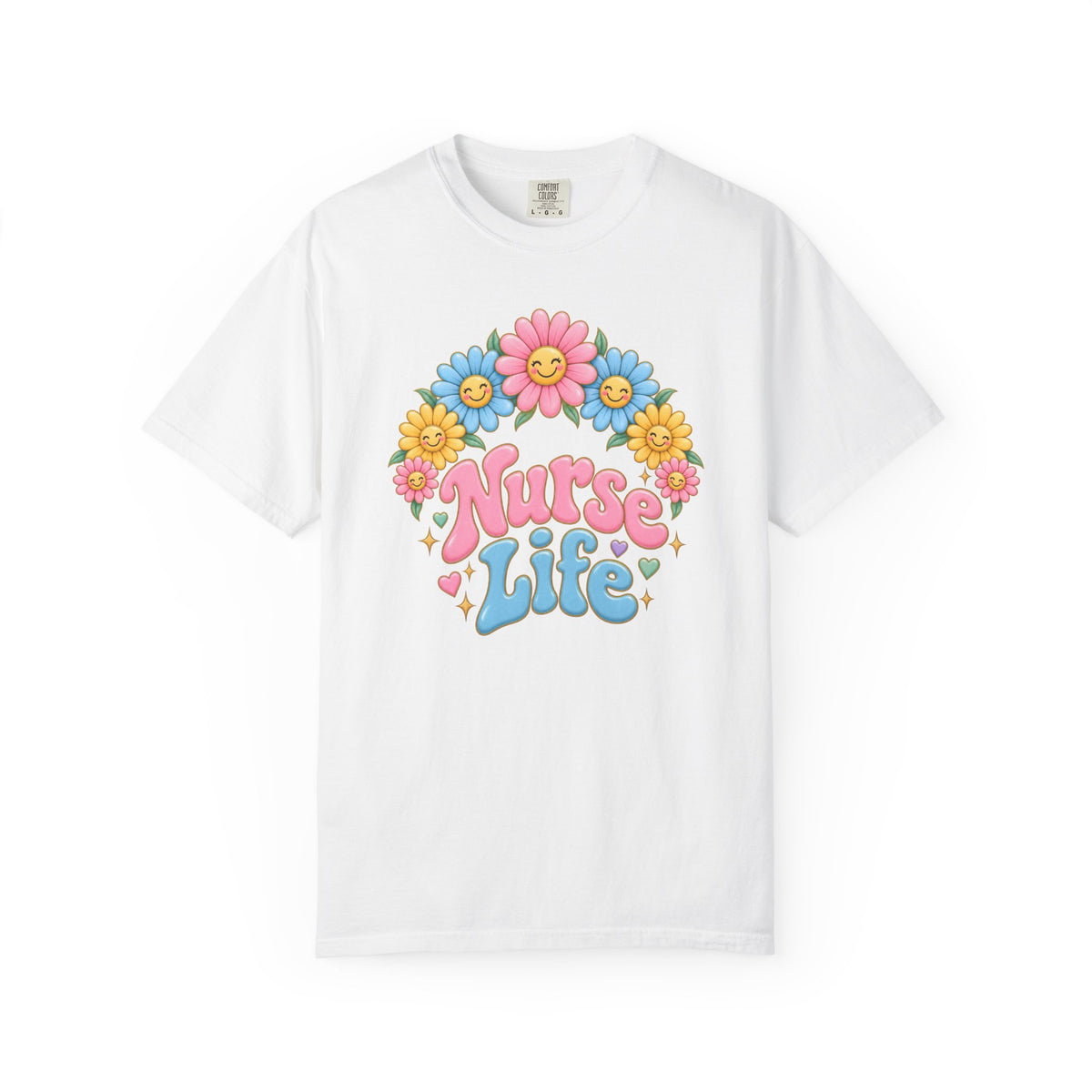 Nurse Life Daisies Tee