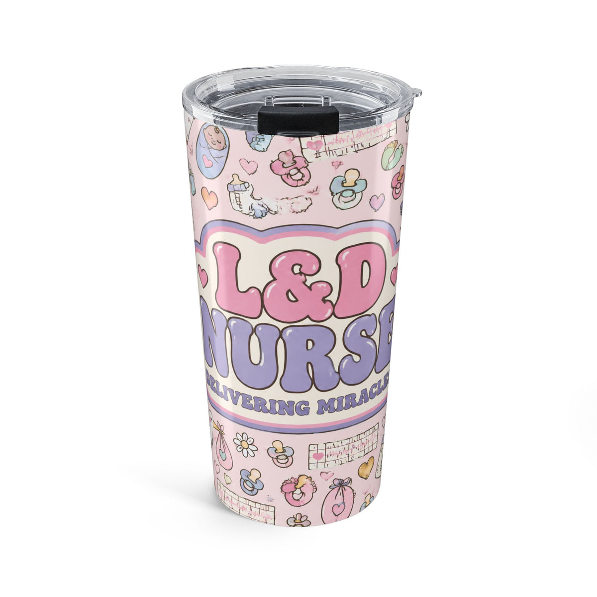 L&D Nurse Delivering Miracles 20oz Skinny Tumbler