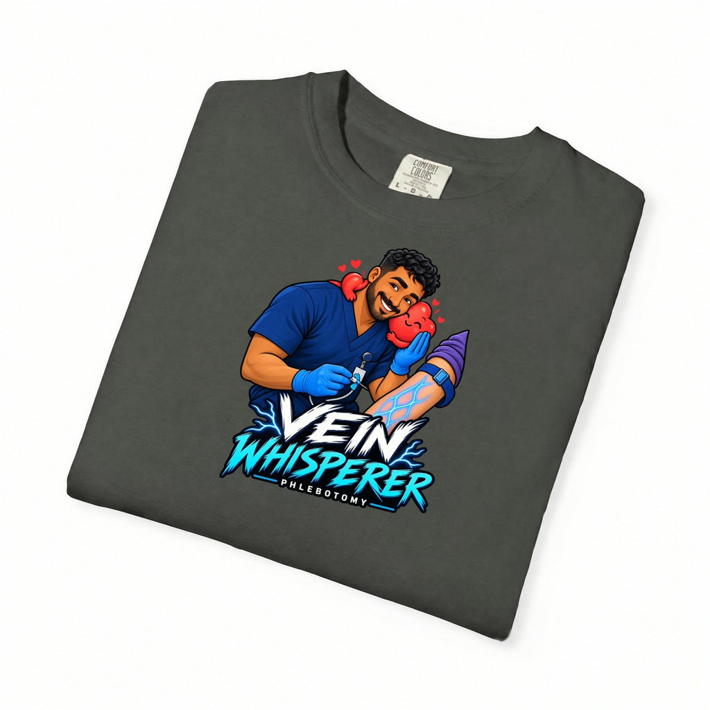 Vein Whisperer Phlebotomist Male Comfort Colors T-Shirt
