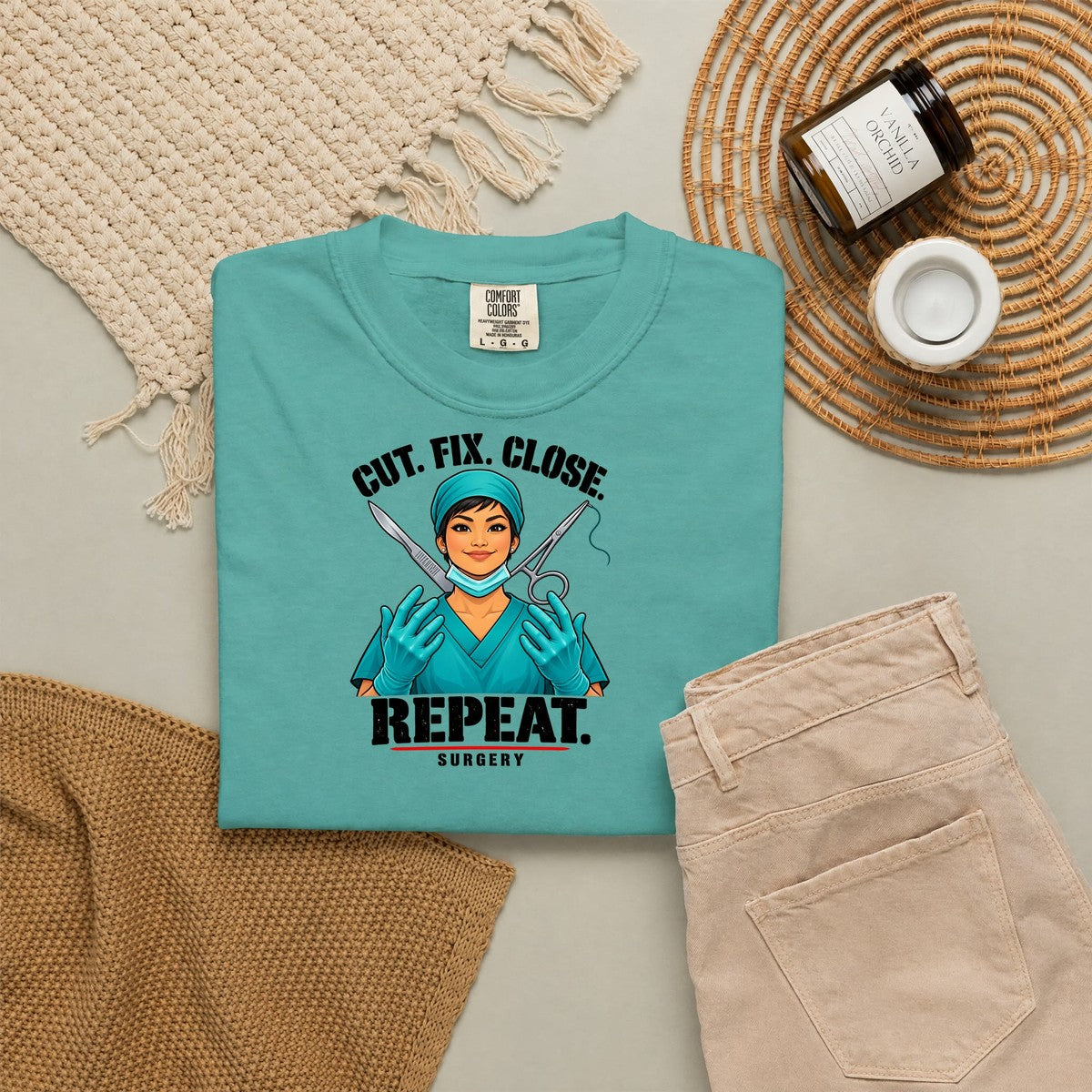 Cut Fix Close Repeat Surgeon Women's Doctor Tee
