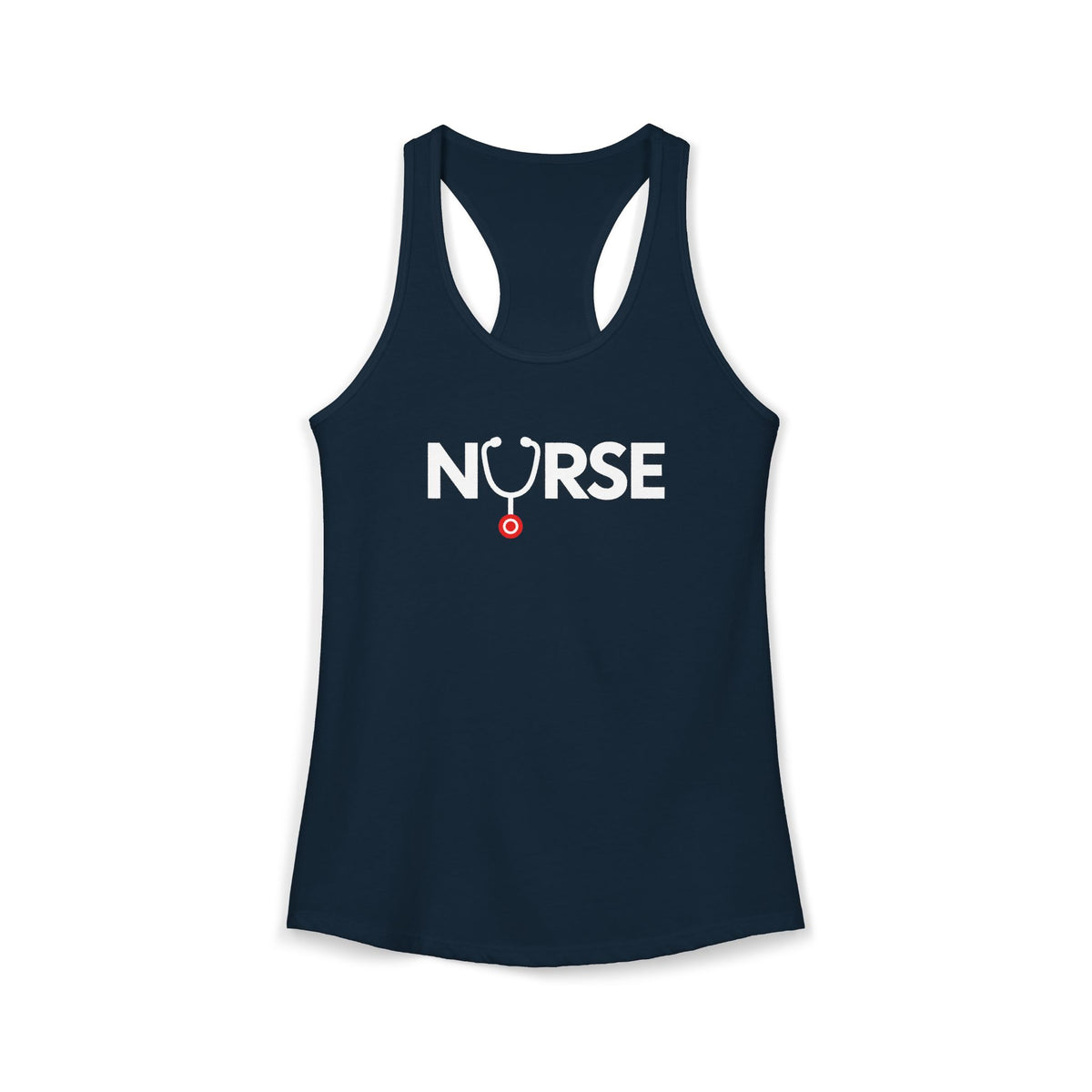 Nurse Stethoscope U Women's Racerback Tank Top