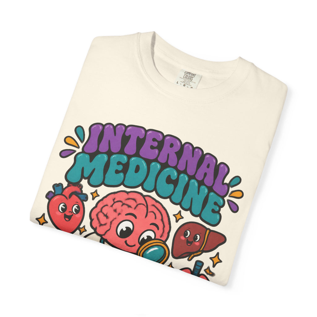 Internal Medicine Professional Overthinker Funny Doctor Comfort Colors T-Shirt