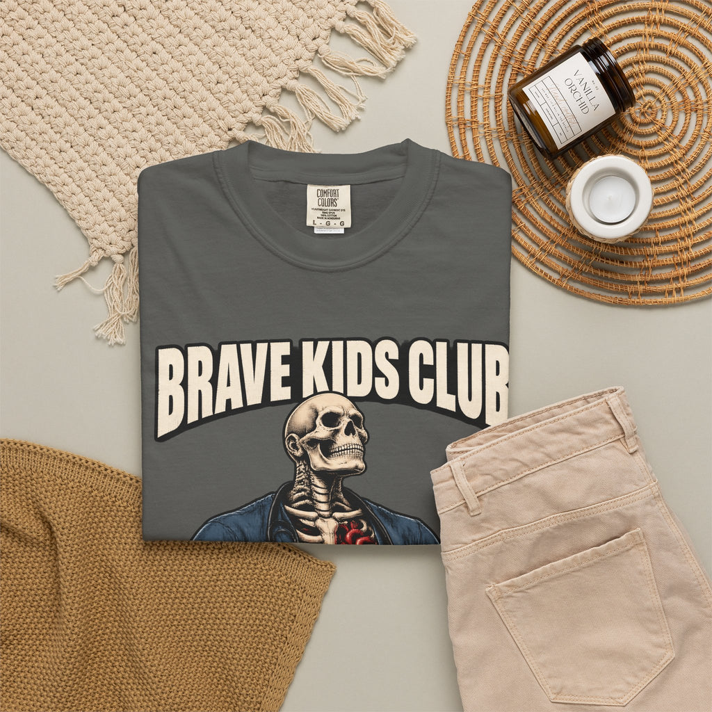 Brave Kids Club Skeleton Peds Nurse Comfort Colors T-Shirt