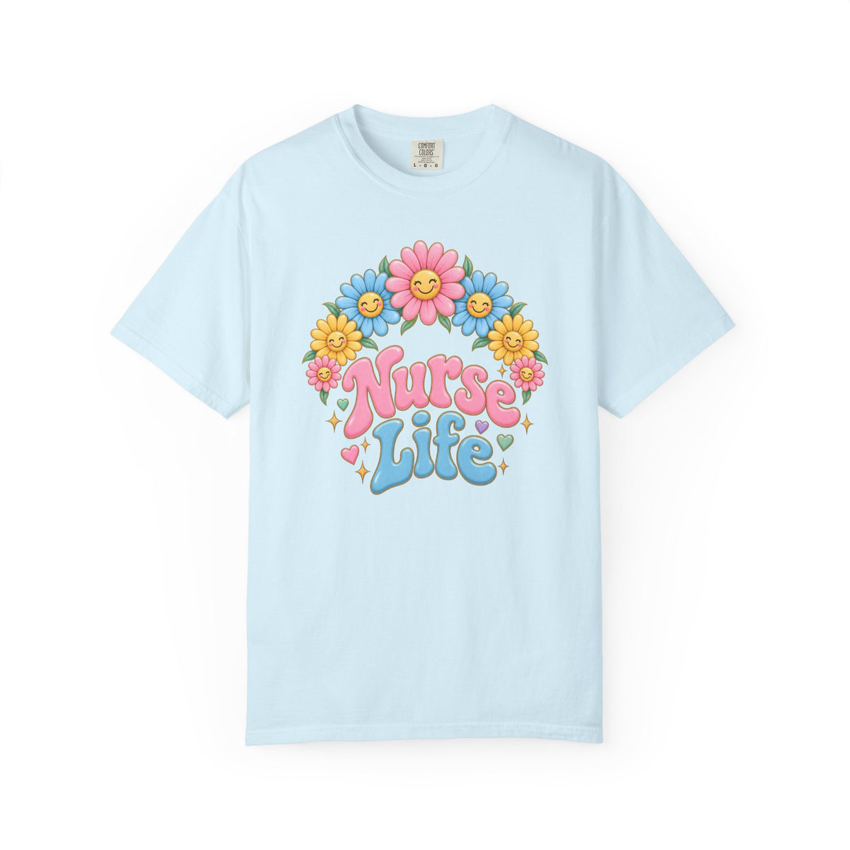 Nurse Life Daisies Tee