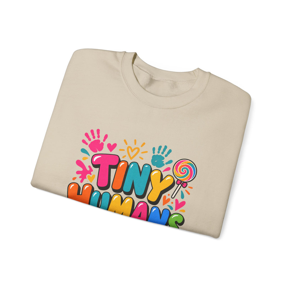 Tiny Humans Big Hearts Pediatric Nurse Crewneck Sweatshirt