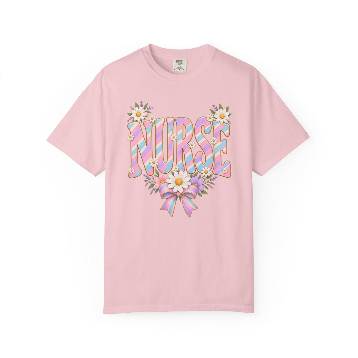 Pastel Stripe NURSE Tee