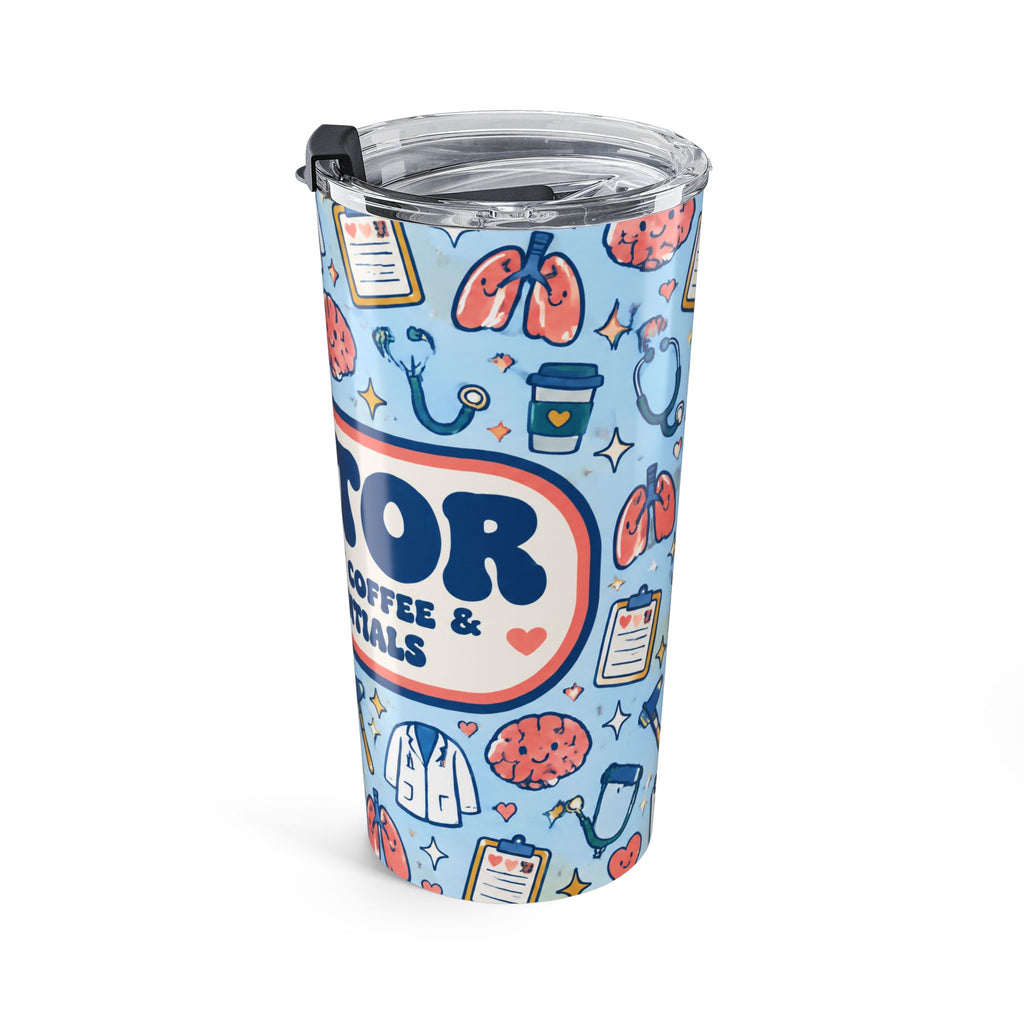 Doctor Powered by Coffee and Differentials 20oz Skinny Tumbler