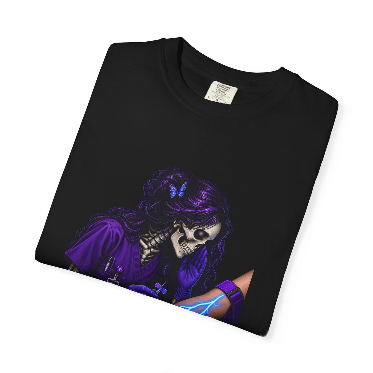 Vein Whisperer Skeleton Phlebotomist Comfort Colors T-Shirt