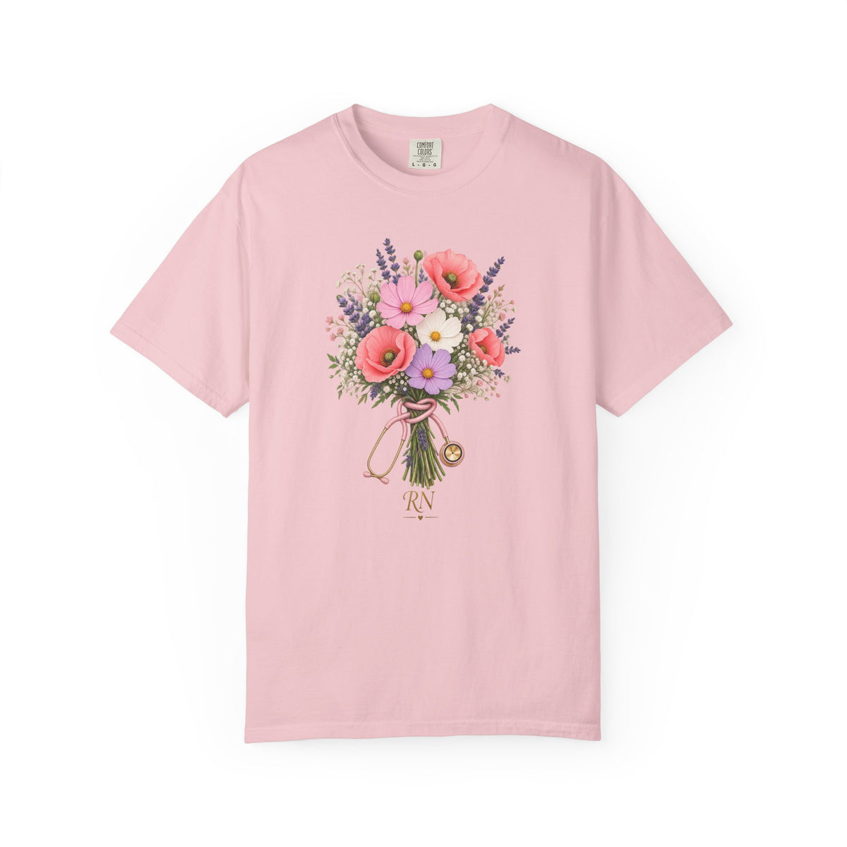 Wildflower Stethoscope RN Tee