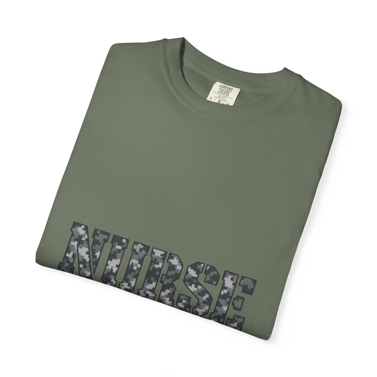 Nurse Digital Urban Camo Stethoscope Comfort Colors T-Shirt