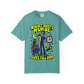 Night Shift Nurse Alive Till 0700 Skinny Skeleton Comfort Colors T-Shirt