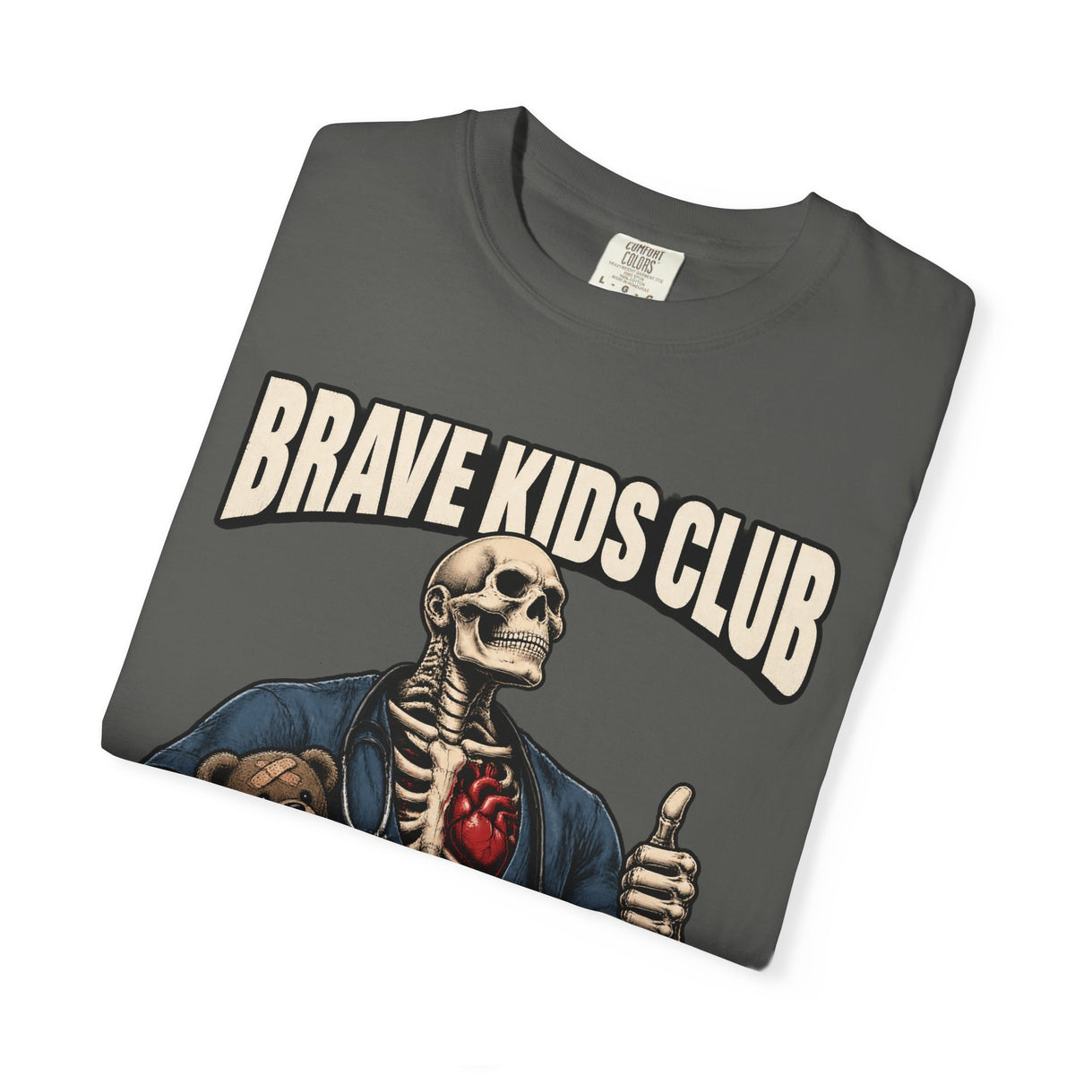 Brave Kids Club Skeleton Peds Nurse Comfort Colors T-Shirt