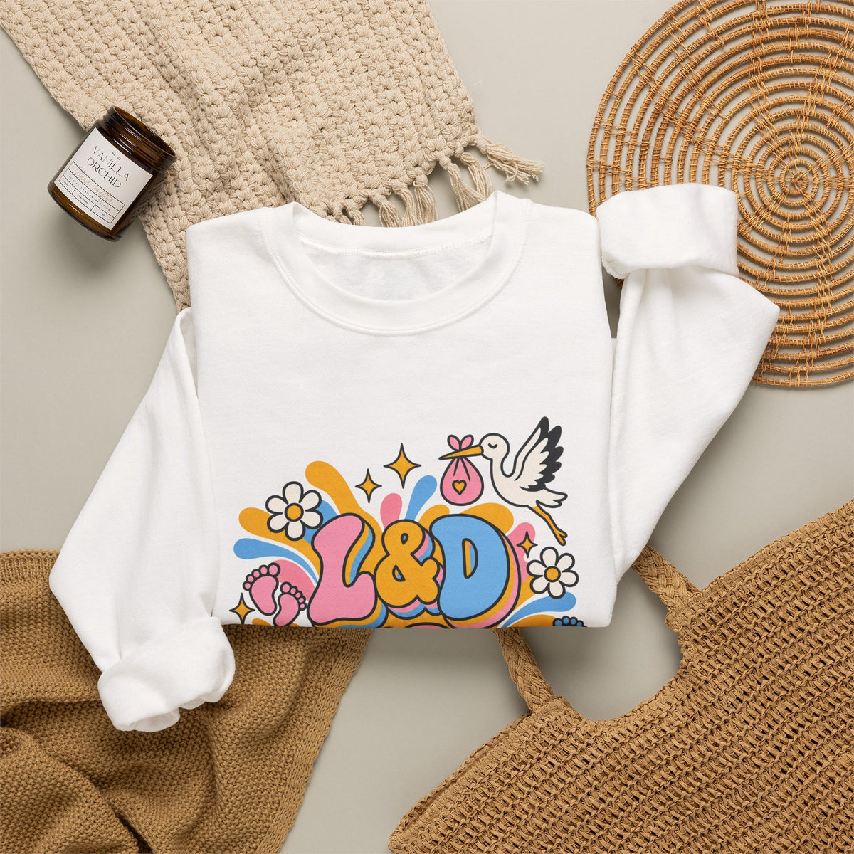 L&D Nurse Labor and Delivery Crewneck Sweatshirt