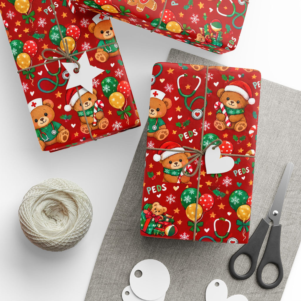Pediatric Nurse Christmas Wrapping Paper