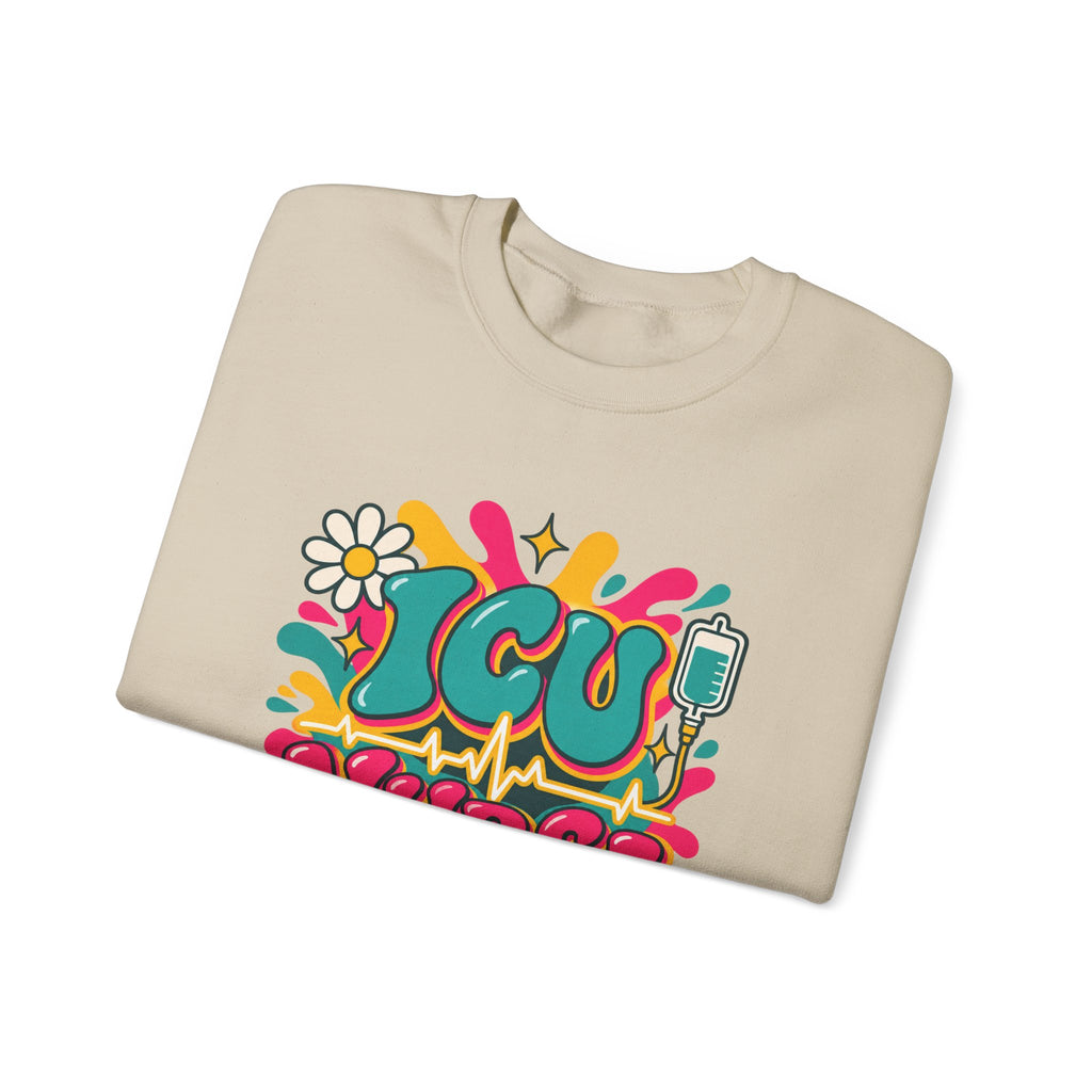 ICU Nurse Critical Care Crewneck Sweatshirt