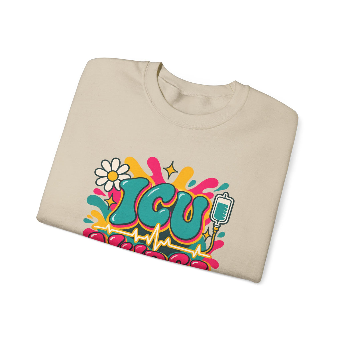 ICU Nurse Critical Care Crewneck Sweatshirt