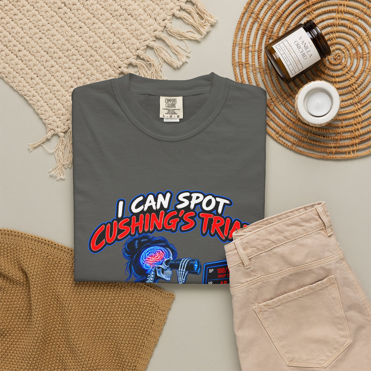 I Can Spot Cushing's Triad From the Nurses' Station Neuro Nurse Comfort Colors T-Shirt