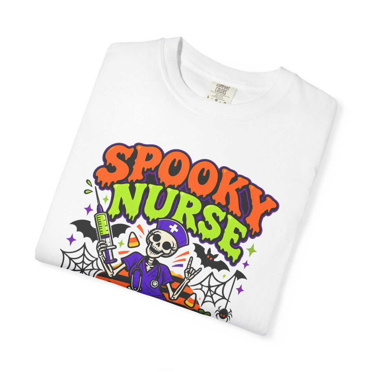 Spooky Nurse I've Seen Worse Skeleton Halloween Comfort Colors T-Shirt